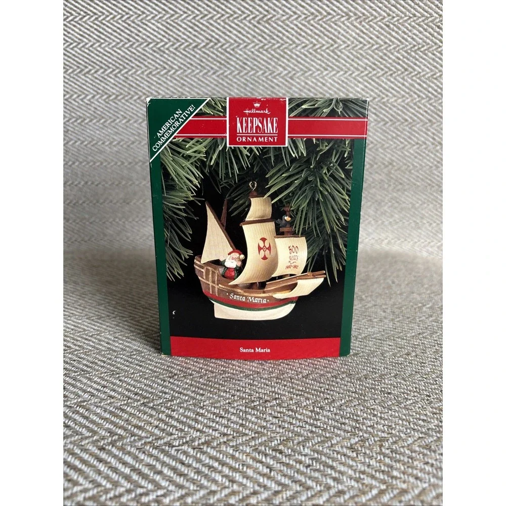 Hallmark Keepsake Santa Maria Ornament 1992 Collectors Club Ornament